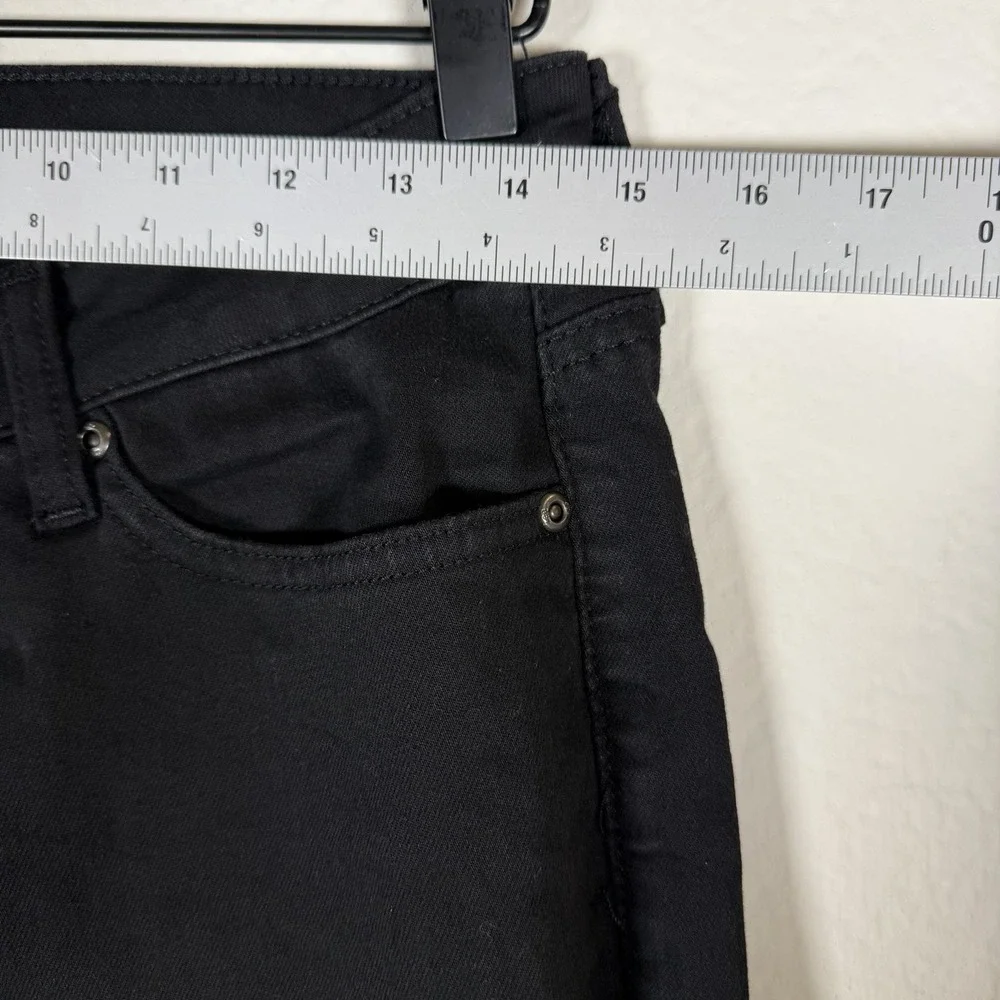 Lee Straight Leg Jeans Women 8P Black Mid Rise Regular Fit Petite Denim Casual